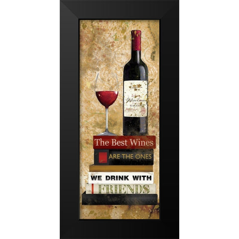 Best Red Black Modern Wood Framed Art Print by Robinson, Carol