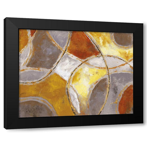 Catching Light Black Modern Wood Framed Art Print by Nan