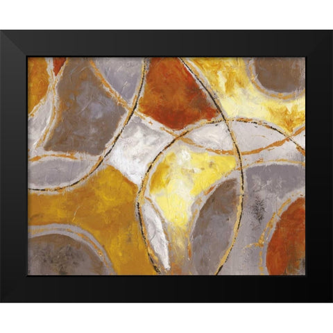 Catching Light Black Modern Wood Framed Art Print by Nan