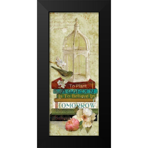 Gardening Guide I Black Modern Wood Framed Art Print by Robinson, Carol