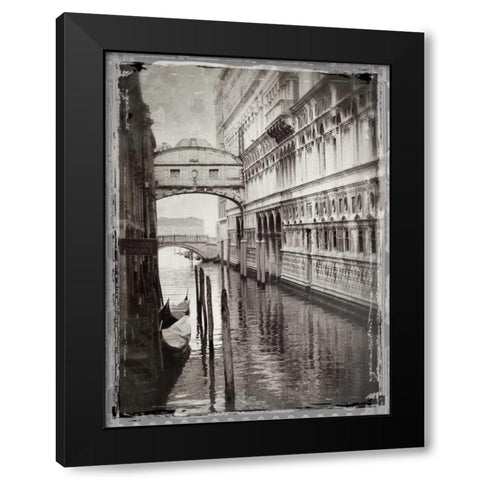 Venice Romance I Black Modern Wood Framed Art Print by Jackson, Susan
