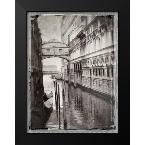Venice Romance I Black Modern Wood Framed Art Print by Jackson, Susan
