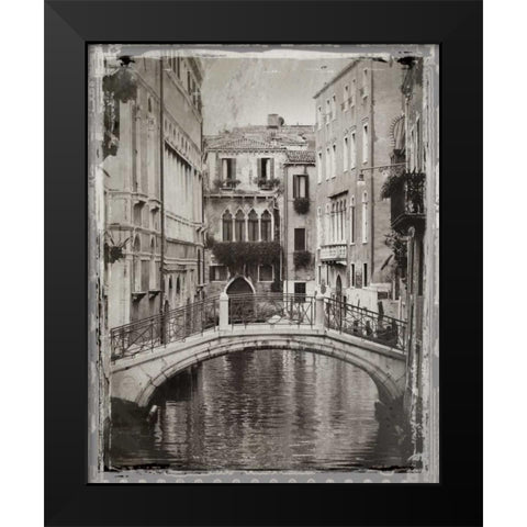 Venice Romance II Black Modern Wood Framed Art Print by Jackson, Susan