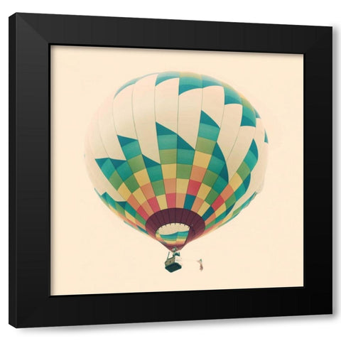 Up and Away III Black Modern Wood Framed Art Print by Jackson, Susan