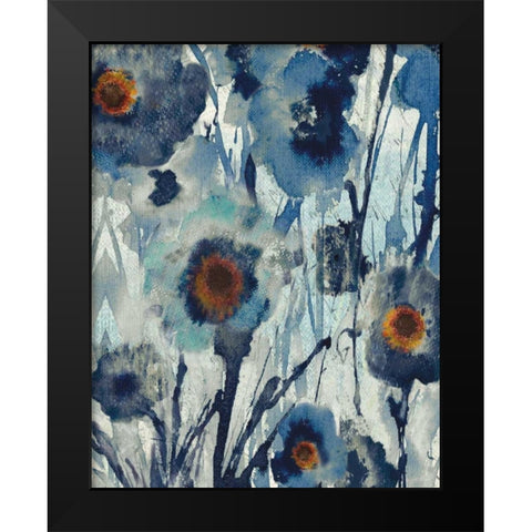 Forget Me Not II Black Modern Wood Framed Art Print by Jill, Susan