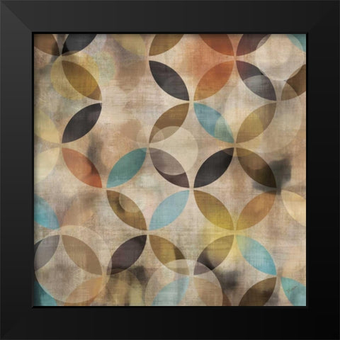 Bokeh Pattern IV Black Modern Wood Framed Art Print by Craven, Katrina