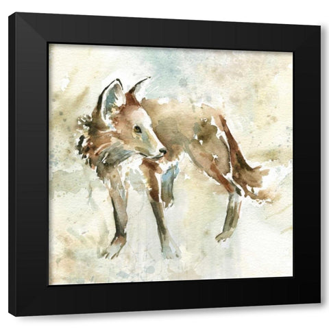 On Second Thought Black Modern Wood Framed Art Print with Double Matting by Robinson, Carol