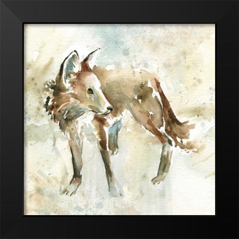 On Second Thought Black Modern Wood Framed Art Print by Robinson, Carol