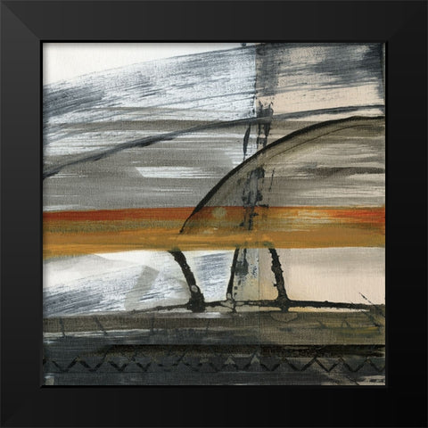 Brown Settlement I Black Modern Wood Framed Art Print by Jill, Susan