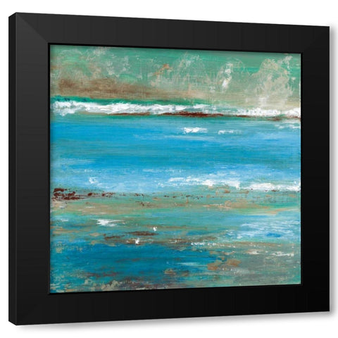 Tidal Pool I Black Modern Wood Framed Art Print by Tava Studios
