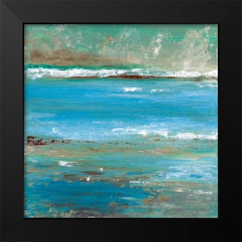 Tidal Pool I Black Modern Wood Framed Art Print by Tava Studios