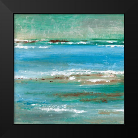 Tidal Pool II Black Modern Wood Framed Art Print by Tava Studios
