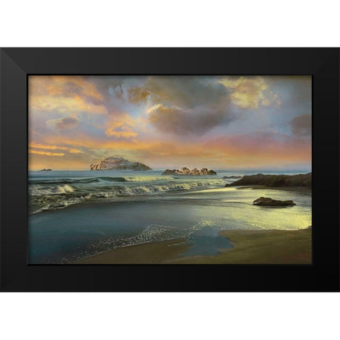 Daybreak Black Modern Wood Framed Art Print by Calascibetta, Mike
