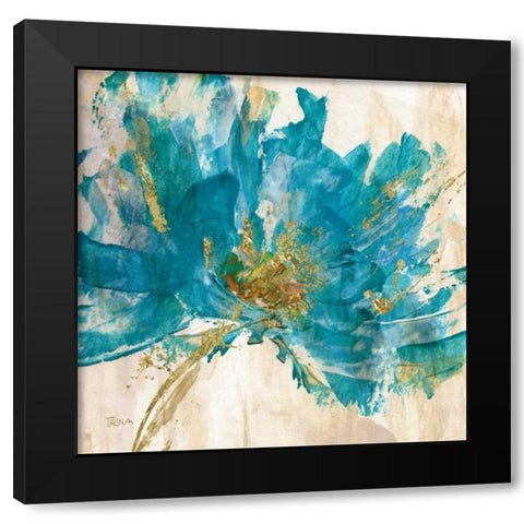 Blue Infusion I Black Modern Wood Framed Art Print with Double Matting by Craven, Katrina