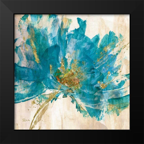 Blue Infusion I Black Modern Wood Framed Art Print by Craven, Katrina