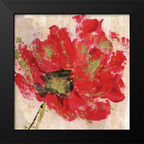 Red Infusion I Black Modern Wood Framed Art Print by Craven, Katrina