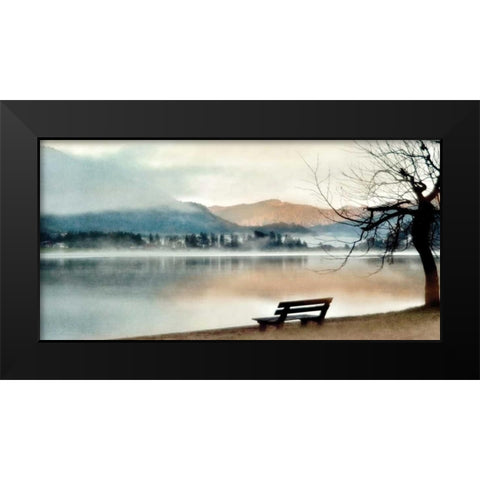 Inner Peace Black Modern Wood Framed Art Print by Weisz, Irene