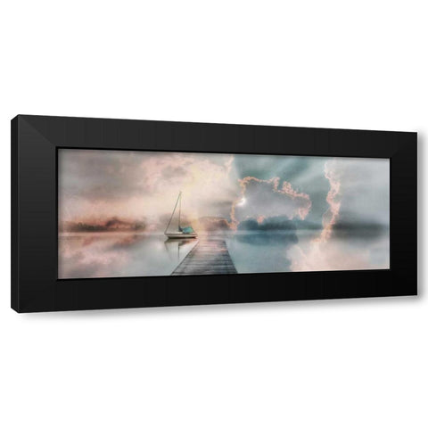 Morning Surprise Black Modern Wood Framed Art Print with Double Matting by Weisz, Irene