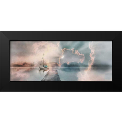 Morning Surprise Black Modern Wood Framed Art Print by Weisz, Irene