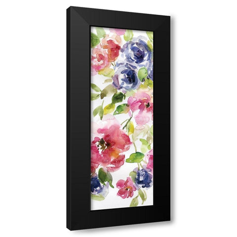 Watercolor Cascade I Black Modern Wood Framed Art Print by Robinson, Carol