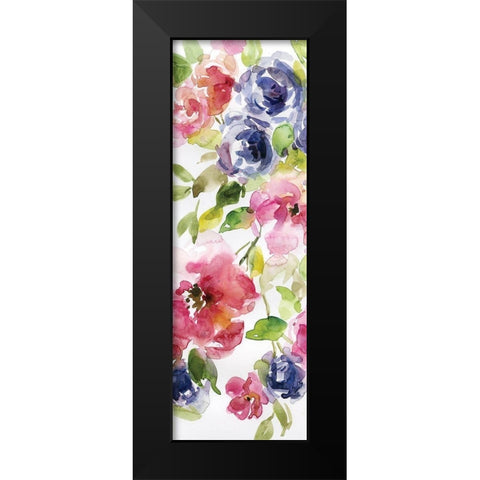 Watercolor Cascade I Black Modern Wood Framed Art Print by Robinson, Carol