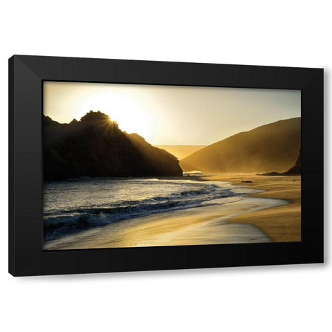 Sunset at Big Sur Black Modern Wood Framed Art Print with Double Matting by Delimont, Danita