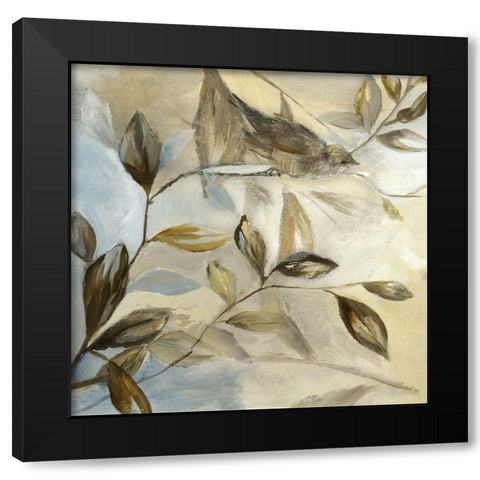 Spring Fling I Black Modern Wood Framed Art Print by Nan