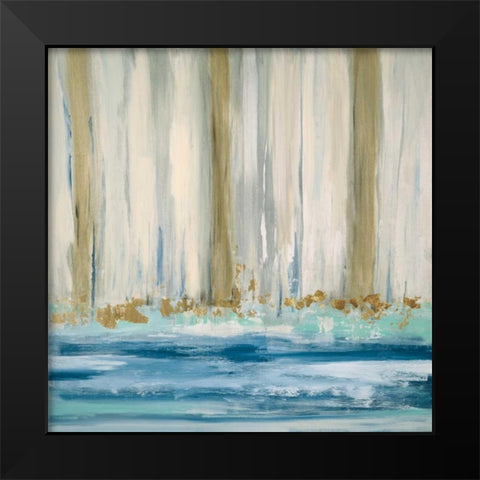 Mountain Water II Black Modern Wood Framed Art Print by Jill, Susan