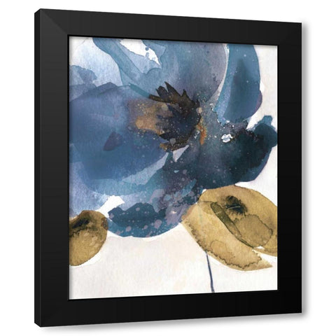 Blue Note I Black Modern Wood Framed Art Print with Double Matting by Robinson, Carol