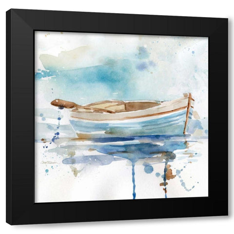 Malibu Marina I Black Modern Wood Framed Art Print by Robinson, Carol