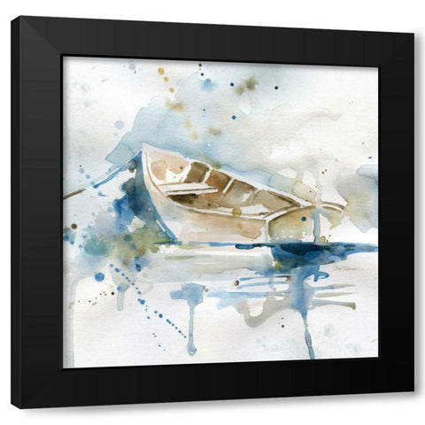 Malibu Marina II Black Modern Wood Framed Art Print by Robinson, Carol