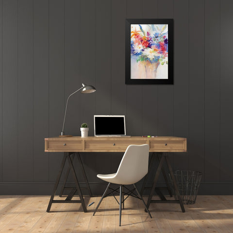 Impromptu Party I Black Modern Wood Framed Art Print by Troise Heidel, Theresa