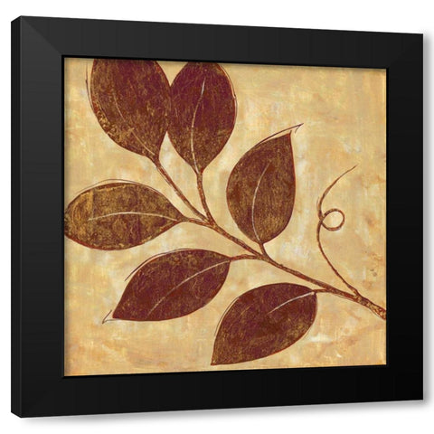 Marsala Moment III Black Modern Wood Framed Art Print by Tava Studios