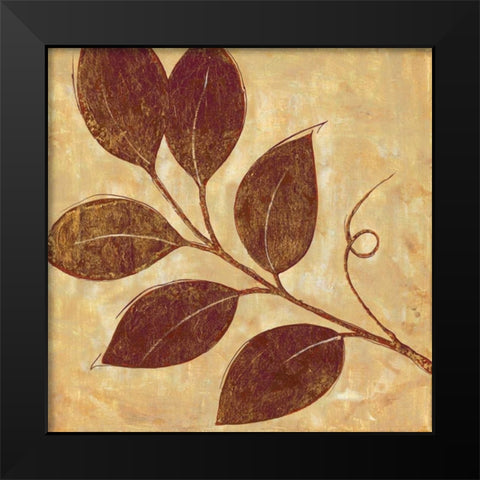 Marsala Moment III Black Modern Wood Framed Art Print by Tava Studios