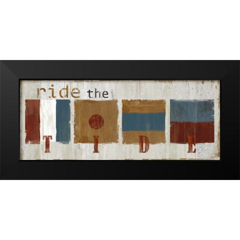 Nautical Tide Black Modern Wood Framed Art Print by Robinson, Carol