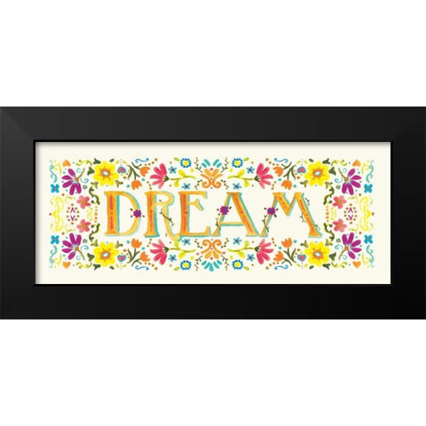 Dream Black Modern Wood Framed Art Print by Robinson, Carol