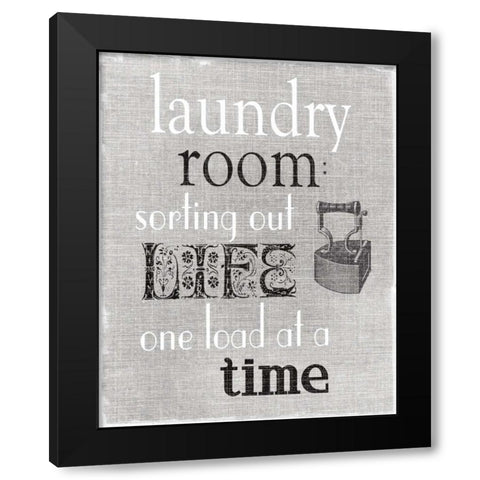 Sorting Out Life Black Modern Wood Framed Art Print by Robinson, Carol