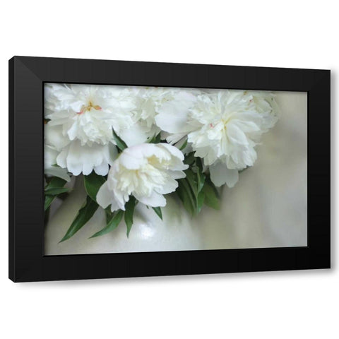 Cottage Bouquet Black Modern Wood Framed Art Print by Delimont, Danita