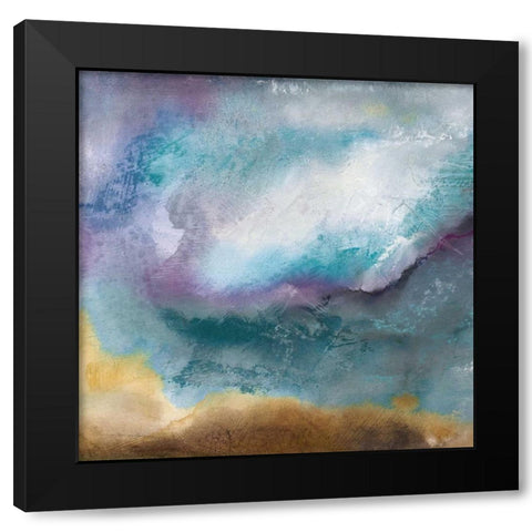 Moonstone II Black Modern Wood Framed Art Print with Double Matting by Olson, Norm