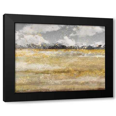 Meadow Shimmer I Black Modern Wood Framed Art Print by Nan