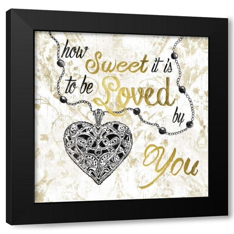 How Sweet It Is Black Modern Wood Framed Art Print by Robinson, Carol