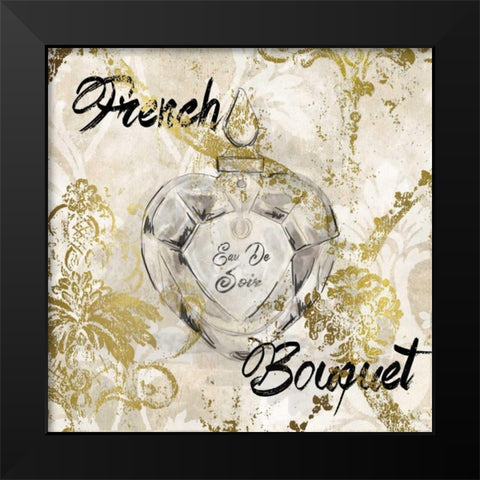 Fench Bouquet Black Modern Wood Framed Art Print by Robinson, Carol