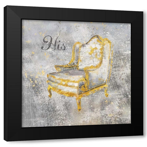 His Black Modern Wood Framed Art Print by Nan