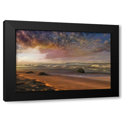 Summer Magic Black Modern Wood Framed Art Print with Double Matting by Calascibetta, Mike