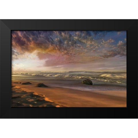 Summer Magic Black Modern Wood Framed Art Print by Calascibetta, Mike