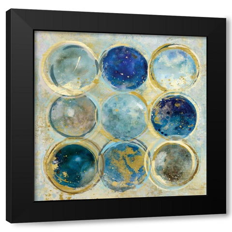 Alignment II Black Modern Wood Framed Art Print with Double Matting by Robinson, Carol