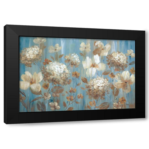 Garden Fair Black Modern Wood Framed Art Print with Double Matting by Nan