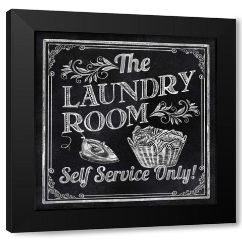 Self Service Black Modern Wood Framed Art Print by Knutsen, Conrad