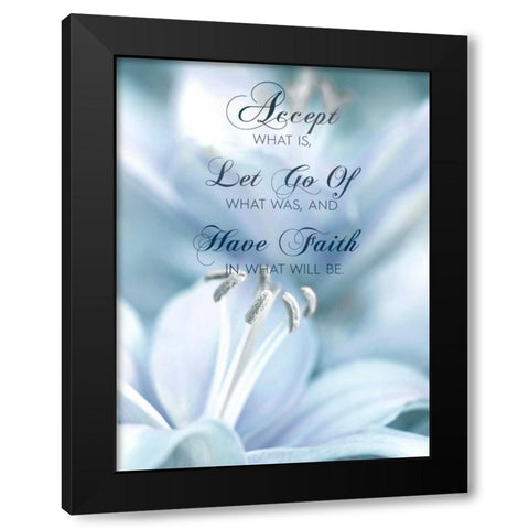 Have Faith Black Modern Wood Framed Art Print with Double Matting by Delimont, Danita