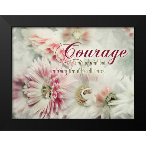 Courage Black Modern Wood Framed Art Print by Weisz, Irene
